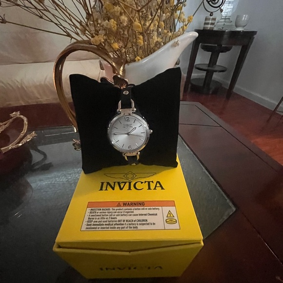 Invicta Jewelry - Invicta Silver Dial with Black Strap Watch